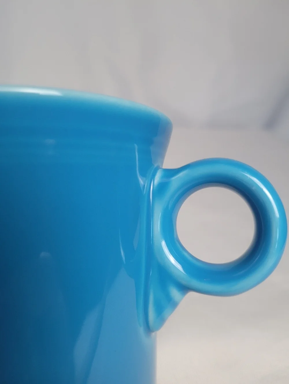 Fiestaware Lot Of 2 Peacock Blue Coffee Mugs Homer Laughlin